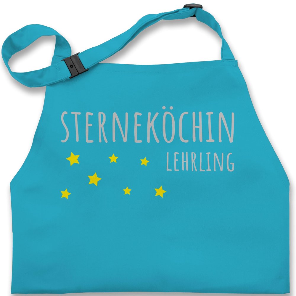 Shirtracer Kids' Apron, "Star Chef Apprentice," Turquoise, Ages 2–6
