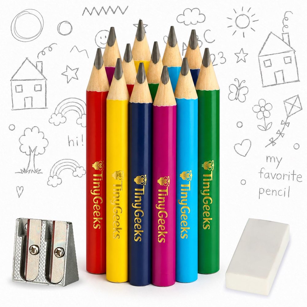Jumbo Pencils for Toddlers – My First Preschool Pencils, 12-Piece Set