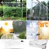 ZHJSHOU Transparent Tarp with Grommets, 3.8 x 4.8 m, Rain Protection for Pergolas view 3