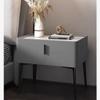 KEJIAWU Minimalist Nightstand with 1 Drawer, Dark Gray, 50 cm view 1