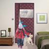 AQKaki Magnetic Thermal Insulated Door Curtain, Side-Opening view 2