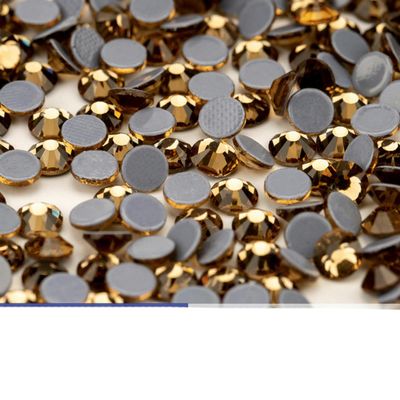SS6-SS30 Glass Crystal Hot-Fix Flatback Rhinestones, Colorado Topaz, SS10, 1,440 Pieces