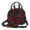 berbo 3D-Printed Explosion Burst Red & Black Insulated Lunch Bag view 1