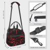 berbo 3D-Printed Explosion Burst Red & Black Insulated Lunch Bag view 2