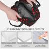 berbo 3D-Printed Explosion Burst Red & Black Insulated Lunch Bag view 3