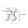MAGICLULU Ceramic Rabbit Bookends view 2