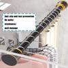 POCHY 40–500 cm Stainless Steel Tension Curtain Rod, 33 mm Diameter, Purple, 260–350 cm view 3