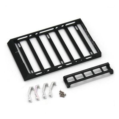 Metal Roof Rack Cargo Tray with Side Ladder, Compatible with Z 4X4 1/18 RC Crawler Car Upgrade Parts