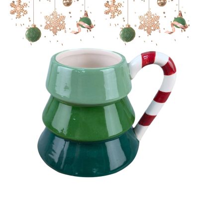 Duqulle Christmas Tree Ceramic Coffee Mug