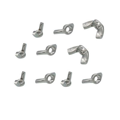 Wing Nuts, Nut Fasteners, Square Wing Nuts, Easy-to-Use 304 Stainless Steel, M3, M4, M5, M6, M8, M10, M12 (Size: M3, 10 pcs)