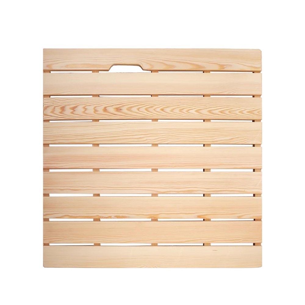 KDDEON Modern Slip-Resistant Wooden Bath Mat, 28 x 43 in