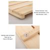 KDDEON Modern Slip-Resistant Wooden Bath Mat, 28 x 43 in view 4