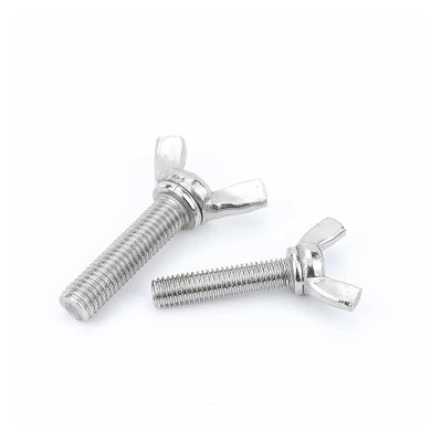 VNE 10-Piece 1/4-20 and 5/16-18 UNC 304 Stainless Steel Wing Screws, 1-1/4 in, 5/16-18