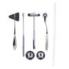 5-Piece Neurological Hammer Set, Stainless Steel, Multifunctional Portable Medical Examination Set view 1