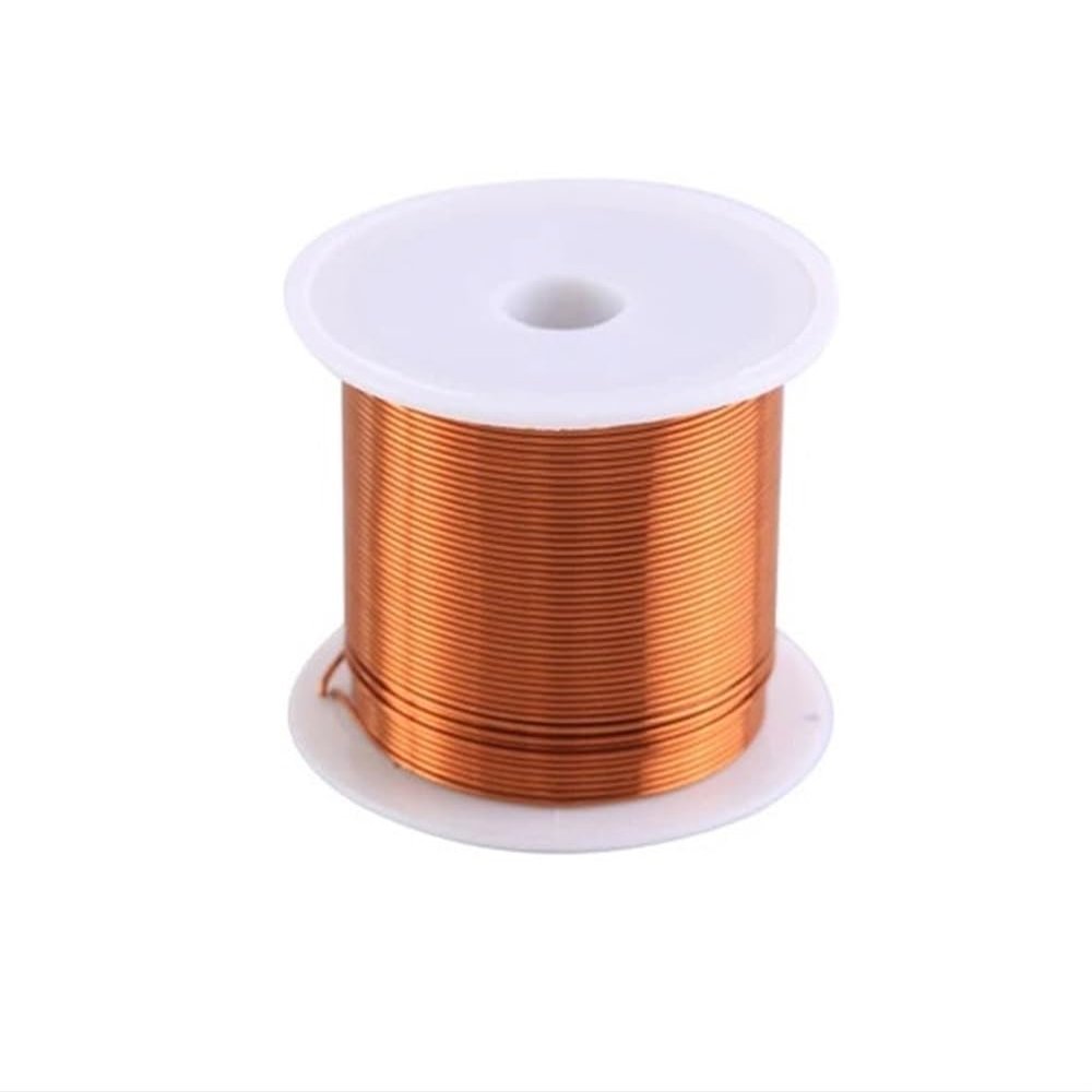 1-Piece 10100 m Copper Wire Spool, 0.06–1.20 mm Copper Wire Cable, Magnet Wire, Enameled Copper Spool Wire, Enameled Copper Winding Wire (Size: 0.8 mm, 10 Meters)