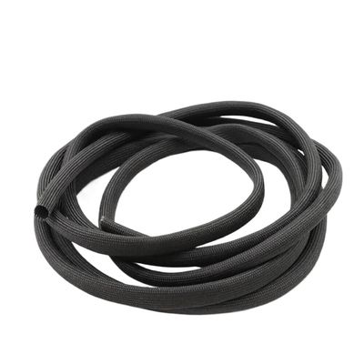 Yinxi Fiberglass Insulation Sleeve, High-Temperature, 600 °C, 1 mm 45 mm, Cable Protection, Black (Color: 4 mm, Size: 2 m)
