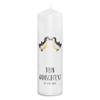 Mr. & Mrs. Panda Personalized Penguin Love Candle with Name, 29 x 8 cm XL view 1