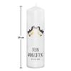 Mr. & Mrs. Panda Personalized Penguin Love Candle with Name, 29 x 8 cm XL view 2