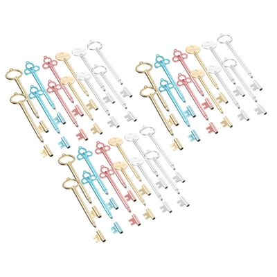 PRETYZOOM Vintage Key-Shaped Gel Pens, 18 Pieces, PP Writing Tools