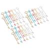 PRETYZOOM Vintage Key-Shaped Gel Pens, 18 Pieces, PP Writing Tools view 1