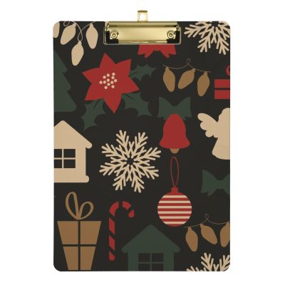 Christmas Colorful Decorative Elements Transparent Clipboard