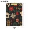 Christmas Colorful Decorative Elements Transparent Clipboard view 3