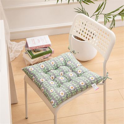 Hixingo Chair Seat Cushions, 2-Pack, 40 x 40 cm, C-07 Green Flower