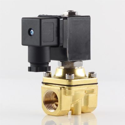 Direct-Acting Solenoid Valve with NPT or G Thread, 20 bar, Normally Closed, Water/Air, AC 110/220 V, DC 12/24/48 V, 1 pc