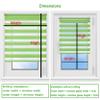 Chain-Operated No-Drill Roller Blind 95 x 110 cm, Beige view 4