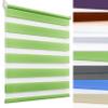Double Roller Blind No Drilling, 85 x 160 cm, Green view 1