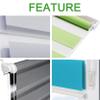 Double Roller Blind No Drilling, 85 x 160 cm, Green view 3