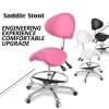 SFKLYU Ergonomic Saddle Stool with Backrest, Footrest, Hydraulic Swivel, Height-Adjustable, Black view 2