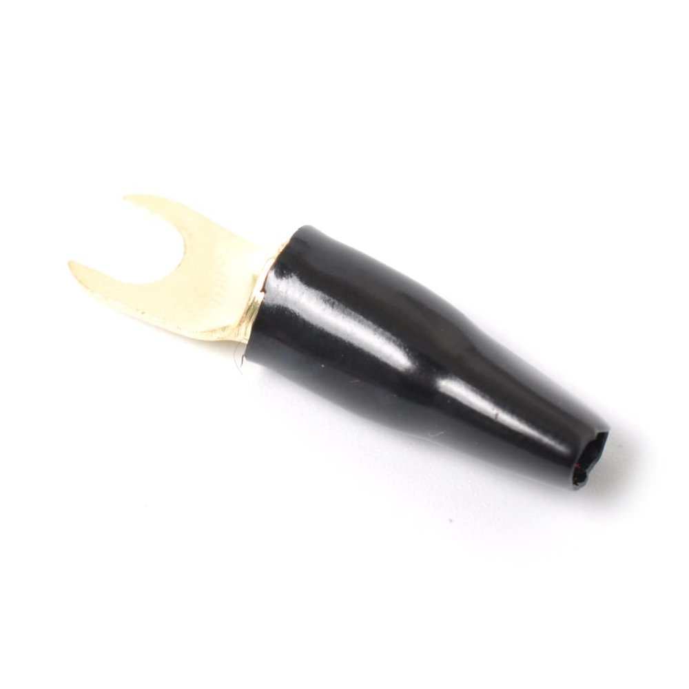 8 AWG Copper Crimp Connectors, 10 Pairs, Red and Black