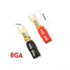 8 AWG Copper Crimp Connectors, 10 Pairs, Red and Black view 2