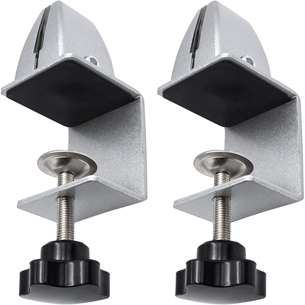 Desktop Partition Clips, Aluminum Alloy, 2-Pack