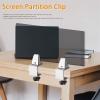 Desktop Partition Clips, Aluminum Alloy, 2-Pack view 3