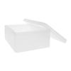 QUVIO Storage Box with Removable Lid, Transparent Plastic, 21 x 30 x 11 cm view 1