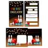 Minkocards 8 Bowling Party Invitations for Kids with Envelopes, Party Bags and Stickers view 2