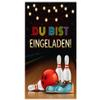 Minkocards 8 Bowling Party Invitations for Kids with Envelopes, Party Bags and Stickers view 3