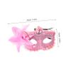 DECHOUS 2-Piece Floral Masquerade Masks view 2