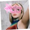 DECHOUS 2-Piece Floral Masquerade Masks view 4