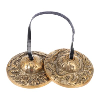 Toyvian Tibetan Brass Tingsha Cymbal for Yoga and Meditation