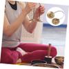 Toyvian Tibetan Brass Tingsha Cymbal for Yoga and Meditation view 3