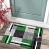 QQrunner Non-Slip Hallway Runner Rug, Patchwork, 100 x 900 cm, Gray/Green view 3