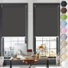 No-Drill Clip-On Roller Blind 80 x 130 cm, Black view 1