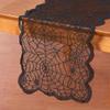 birnn Party Decoration, 183 x 33 cm, Halloween Lace Spiderweb Table Runner, Black view 3