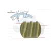 Geeyu T5 745 Steel Cord, Endless Loop, PU Timing Belt, Length 745 mm, Widths 18 mm, 20 mm, 30 mm (Size: Width 3 mm) view 2