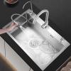 Single-Bowl 304 Stainless Steel Kitchen Sink with Pull-Down Faucet view 2