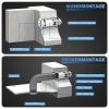 100 mm Inline Duct Fan, 130 m³/h, 3 m Cable with Switch, Bathroom Exhaust Fan view 3