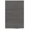 Camerina Solid Wood Vanity Top/Tabletop, Dark Gray, 40 x 60 x 2 cm, Treated view 3